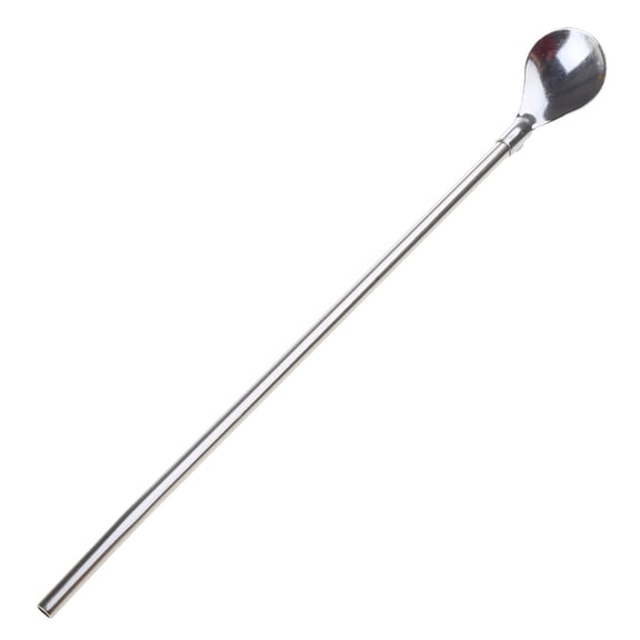 CIYISON 3 Colors to Choose Reusable Long Handle Multifunction 2 in 1 Dring Straw for Kid
