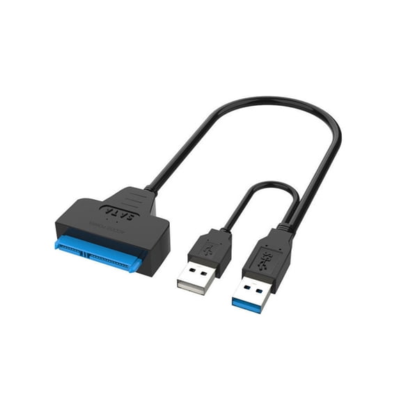 CIYISON 30cm Long Hard Drive Dock Adapter Cable Wire Double 5Gbps USB3.0 Port and Dedicated Power Input Design