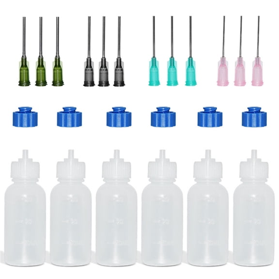 CIYISON 30ml Needle Tip Glues Applicators Bottle With funnel for Paper Quilling Scrapbooking Paper Craft Tool
