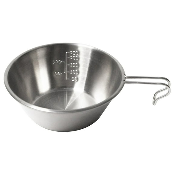 CIYISON 350ml Sierra-Cup with Scale For Outdoor Camping Pinic With Folding Handle Gift Durable to Use and Easy to Clean Gift