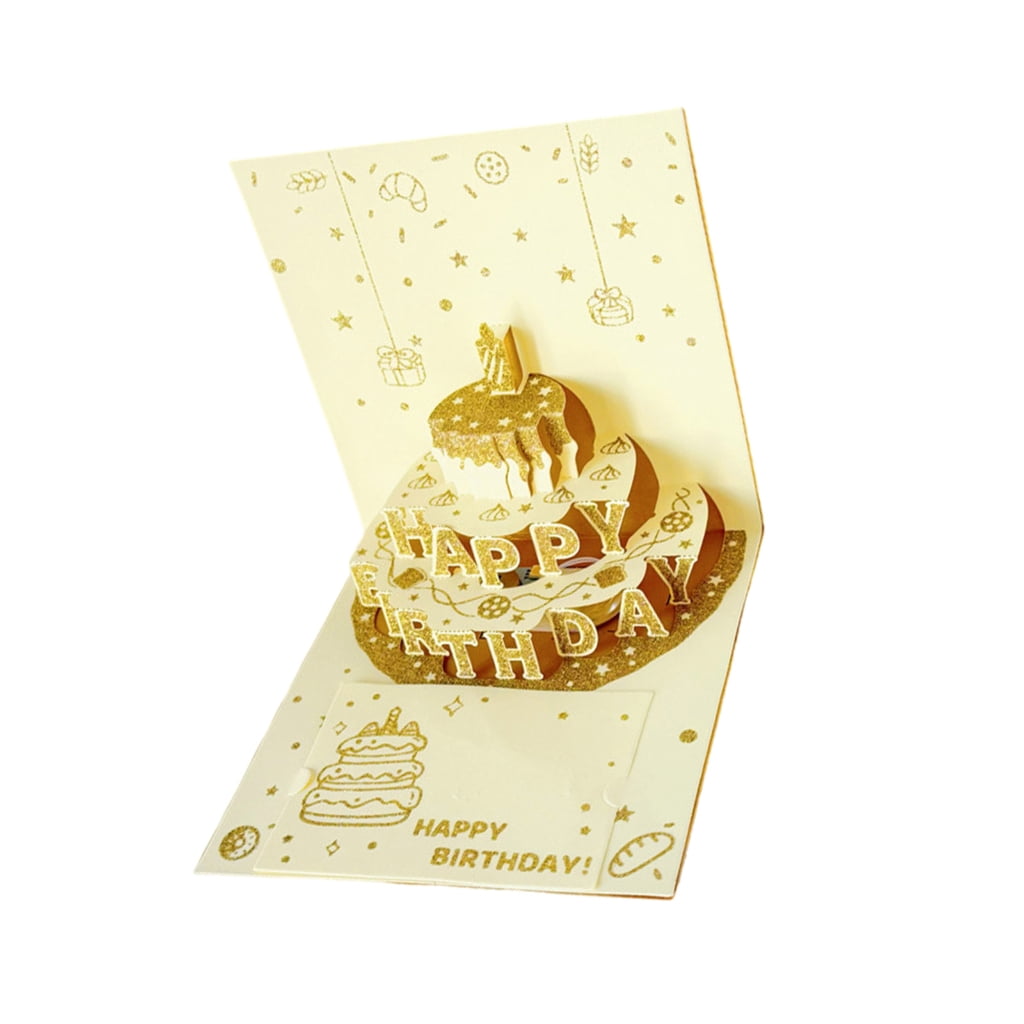CIYISON 3D Birthday Greeting Card for Women Men Husband Wife Children ...