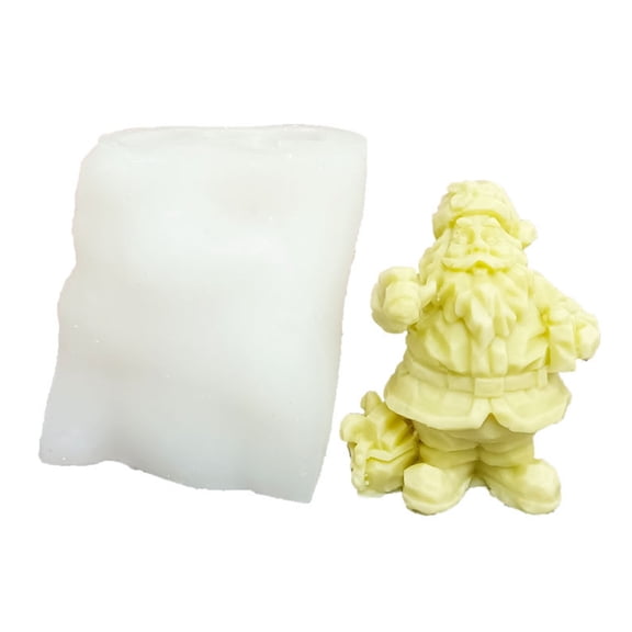 CIYISON 3D Christmas Santa Resin Mold DIY Figurine Crafts for Xmas Cake Decorations Mold