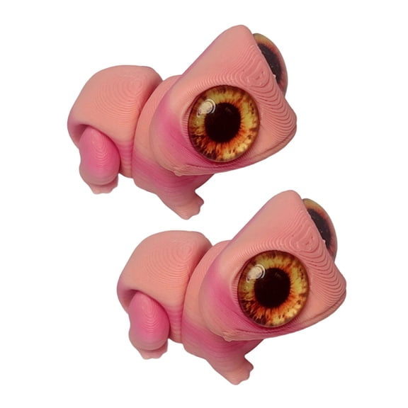 CIYISON 3D Print Frogs Joint Movement Realistic Eye Miniature Figure