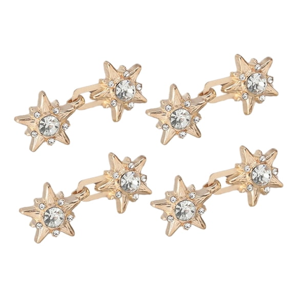 CIYISON 4 Pairs Star Button Pins Jeans Waist Tightener Adjustable Trouser Button Pin Waist Buckle Detachable Jeans Button Pins