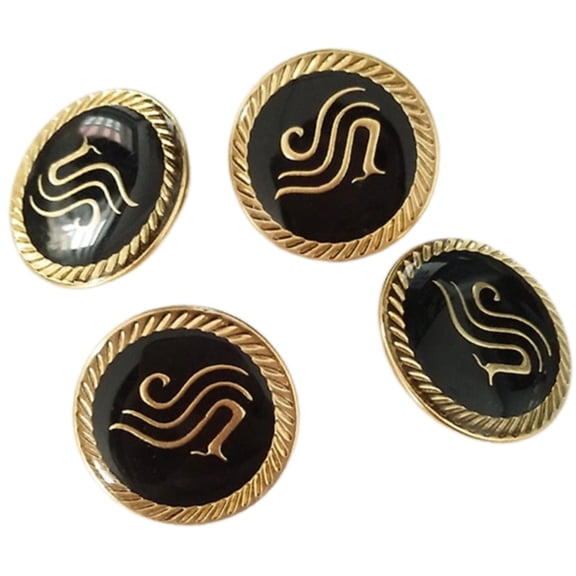 CIYISON 4 Pcs Alloy Buttons Jackets Pants Buttons Sewing Buttons Uniform Buttons