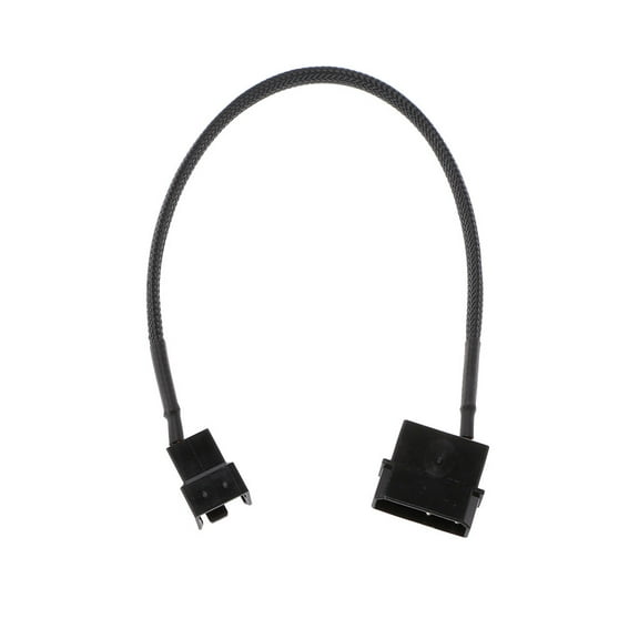 CIYISON 4-Pin Male to 3-Pin/4-Pin PWM USB Sleeved Fan Power Adapter Cable, for Case Fan Adapter Connector Cable