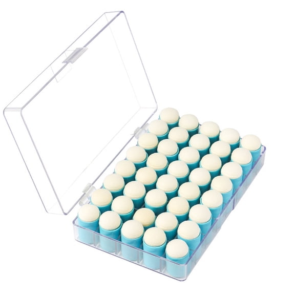 CIYISON 40 Pieces Finger Sponge Daubers with Case Kid Finger Painting Sponge for Birthday Card Making DIY Crafts Art Graffi