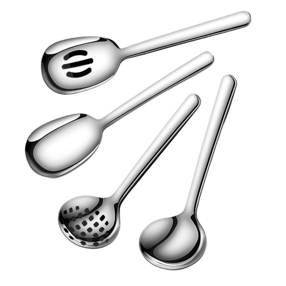 CIYISON 4PCS Professional Kitchen Utensils Set Cooking Accessories Cooking Utensils 304Stainless Steel Texture for Cooking