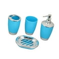 thumbnail image 1 of CIYISON 4pcs Complete Plastic Bathroom Set Toothbrush Cup Soap Dispenser Storage Kits, 1 of 10