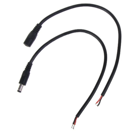 CIYISON 5.5mmx 2.1mm DC- Power Pigtail Cable 12V 10A 120W DC Power Plug Connector