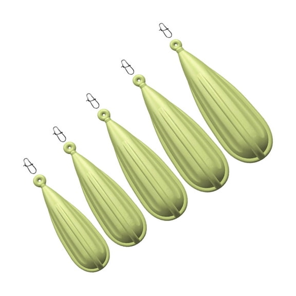 CIYISON 5/6pcs Fishing Practice Plug Soft PVC Baits Casting Plug Different Weights Casting Tool for Kids Improving Casting Skills