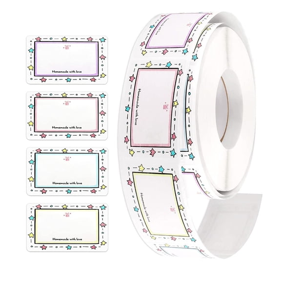 CIYISON 500Pcs Roll Name Tag Chalkboard Labels for Easy Item Labeling & Sorting