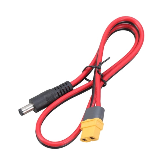 CIYISON 50cm Long XT60 to DC5521/DC5525 Adapter Cable Line for UAV and Solar Battery