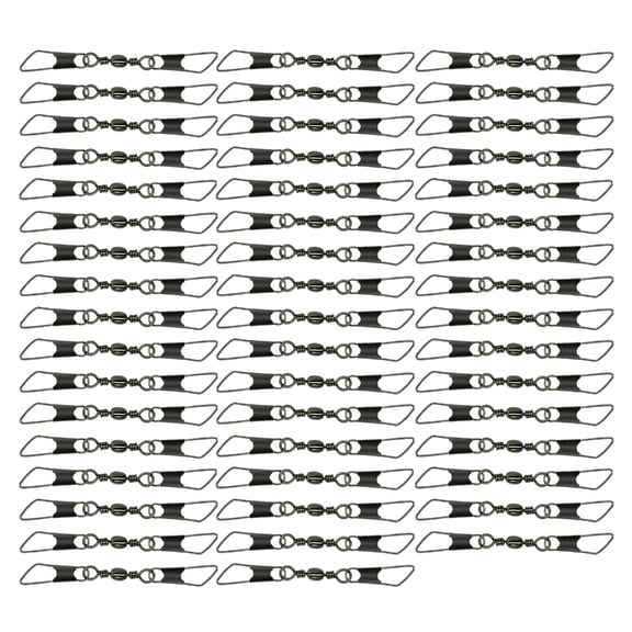 CIYISON 50pcs Swivels Fishing Lures Hook Connector with Double Safety Snaps and Pin Saltwater Fishing Tackle Accessories