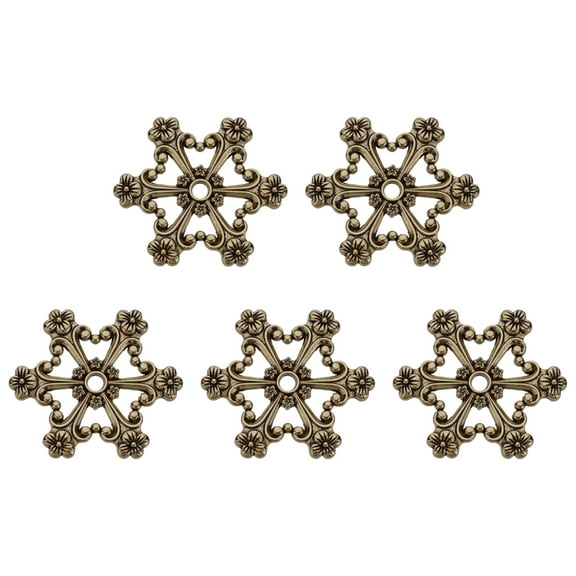 CIYISON 5Pcs Antique Thread Bobbins Metal Sewing Thread Winders for Embroidery Thread