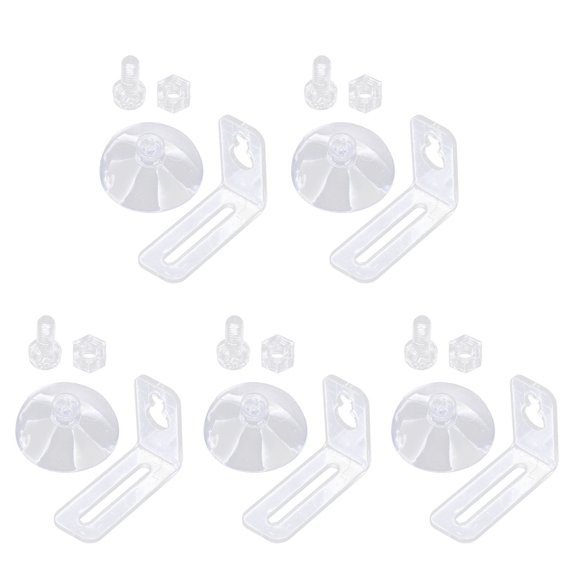 CIYISON 5Pcs Aquarium Dividers Clips with Suction Cups Silica Gel Sucker Holders