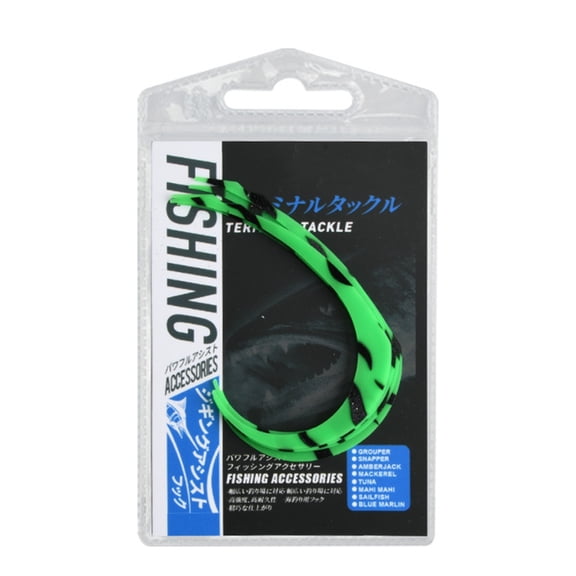 CIYISON 5Pcs Soft Spare Curled Tails Tie Silicone Streamers Jig Lures Silicone Squid Skirts