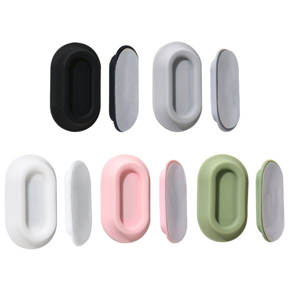 CIYISON 5pcs Magnetic Silicone Self Adhesive Hook Wall Mounted Bracket Remote Organization Rack for Hotels and Conference Rooms