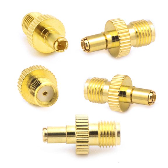 CIYISON 5pcs SMA Female To TS9 Male RF Connector Coaxial Adapter Straight Gold Plated