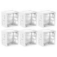 thumbnail image 1 of CIYISON 6/24Pcs Window Blind Mounting Brackets White Box Plastic Blind Headrail Holder, 1 of 11