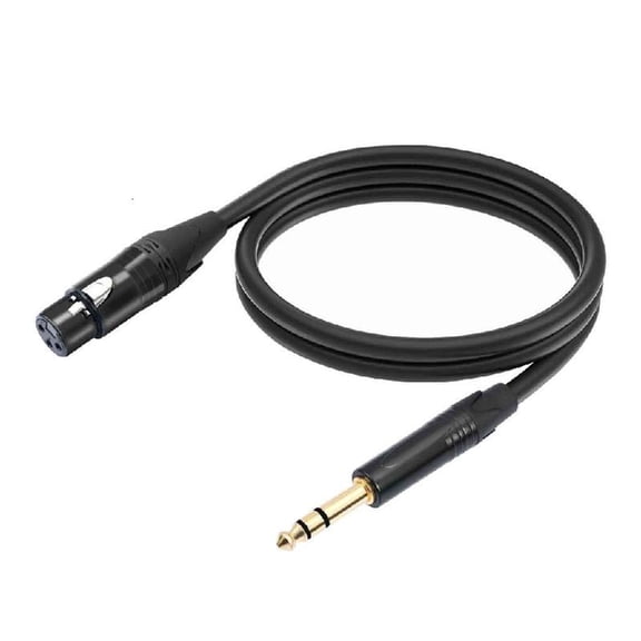 CIYISON 6.35mm 1/4 TRS to 3Pin Female Cable Double Shielding for Auditory Connection Cable