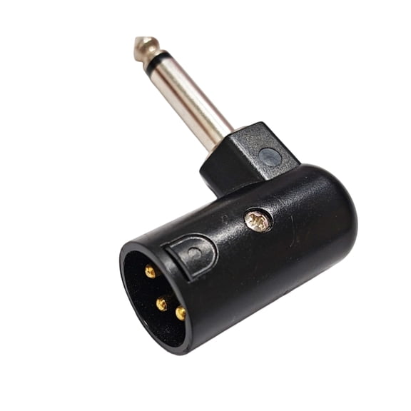 CIYISON 6.35mm to XLR 3 Pin Audios Converter Right Angle Adapter for Musicians in Live Performances and Studio