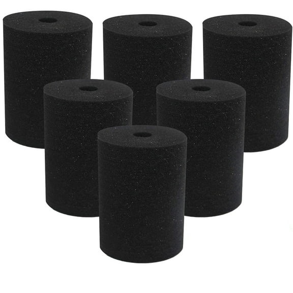 CIYISON 6 Pieces Black Cup Turner Foam Flexible Tumbler Sponge Inserts for 10oz-40oz Skinny Common Tumbler Crafting Work with 3/4 Inch PVC Pipe