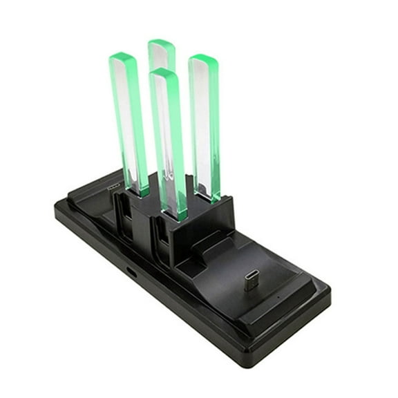 CIYISON 6 in 1 Controller Charging Station for Gaming Controller Charger Stand with Light Bar Type-C Charging Cradle