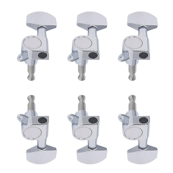 CIYISON 6Pcs Sealed Guitar String Tunings Peg Replacement 3L3R Guitar Machine Head Knobs Tunings Key Acoustics Guitar Tuner