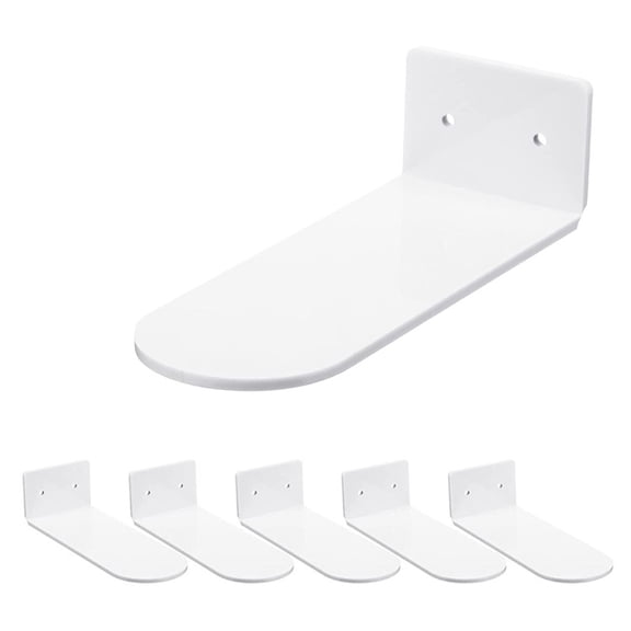 CIYISON 6pcs Floating Shoe Shelves Acrylic Wall Mounted Shoe Display Shelf for Sneaker Basketball Footable Shoes Collectible Rack Home Decor