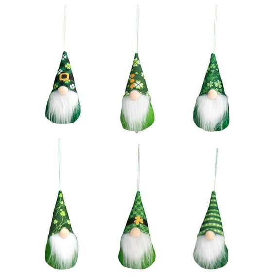 CIYISON 6pcs Patrick’s Day Gnomes Irish Leprechaun Swedish Gnome Ornaments Scandinavan