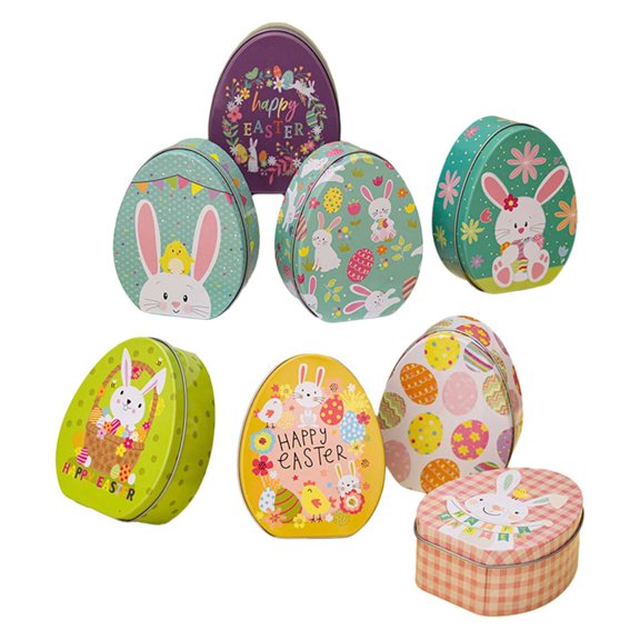 CIYISON 8x Easter Eggs Candy Boxes Treat Container Snacks Boxes Cookie for Easter Crafts