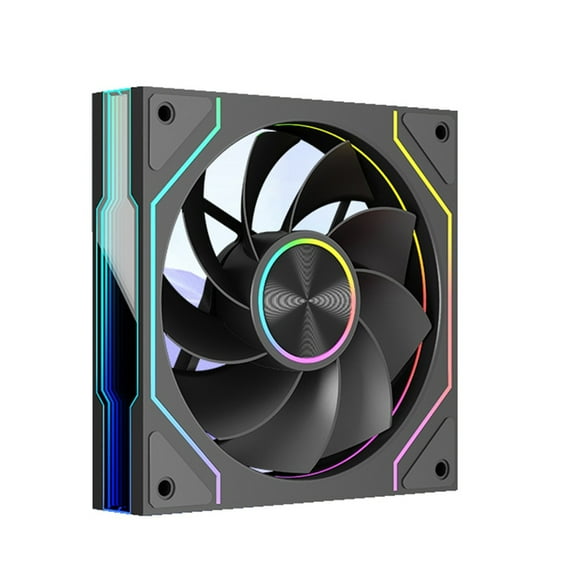 CIYISON ARGB PWM 120mm 5V 3Pin Chassis Fan with Dynamic Light Effects for CPU Coolers
