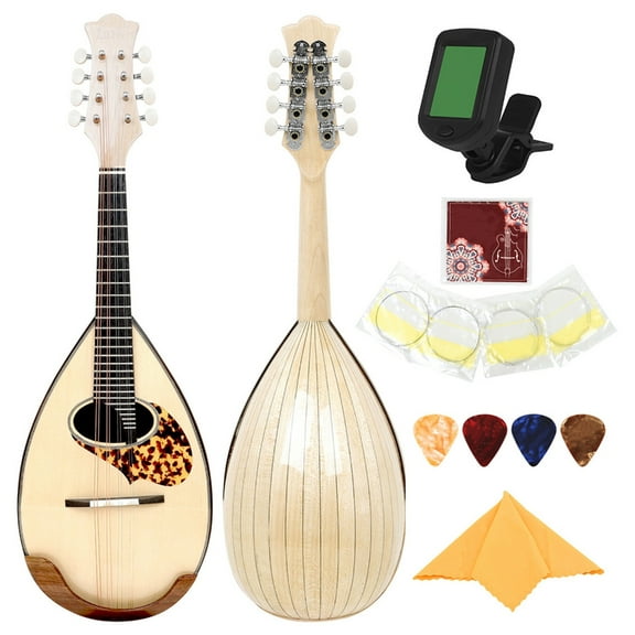 CIYISON Acoustic Mandolin Musical Instrument 8 String Mandolin F Styles Mandolin Instrument for Beginners, Adults, Teens