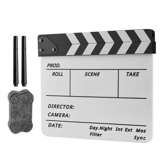 CIYISON Acrylic Film Clapper Board for Creative Video and Film Making Projects Clapboard