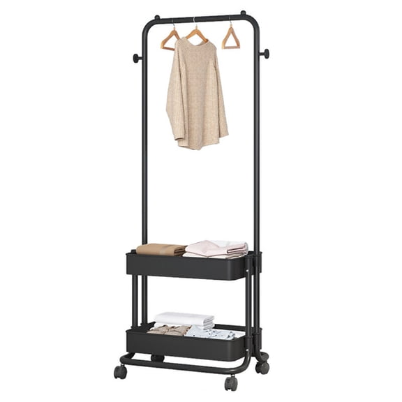 CIYISON Adjustable Metal Garment Rack Freestanding Clothes Organizer Space Saving Clothes Storage for Home and Dorm