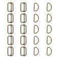thumbnail image 1 of CIYISON Adjustable Slide Buckles D-Rings Metal Buckles Hardware Buckles Set for Sewing, 1 of 13