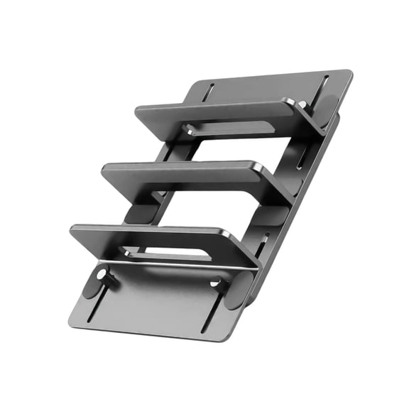 CIYISON Adjustable Vertical Laptop Stand for Desk, Space Efficient Aluminum Notebook Holder for Multiple Devices