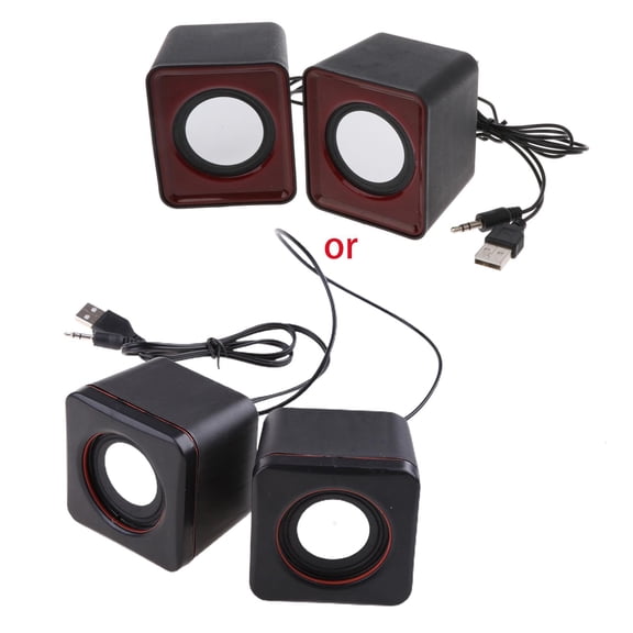 CIYISON Adjustable Volume Mini Speakers USB 2.0 Port for Laptop PC MP3 Connection