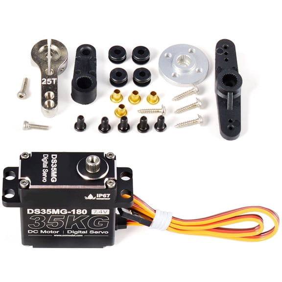 CIYISON Advanced Heat Dissipation 35kg Digital Steering Servo Metal Gear System for Game