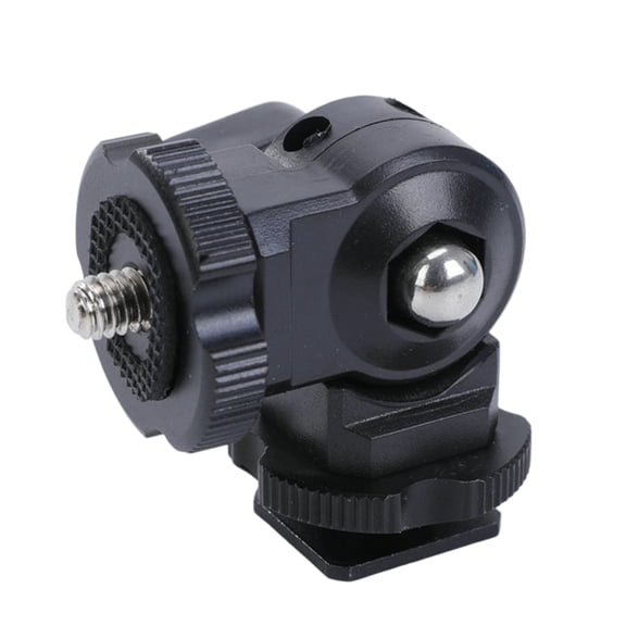 CIYISON Aluminum Mount Stand 1/4 Hot Shoe Adapter Metal Light Flash Bracket with Lock Camera Studio Lighting Accessories