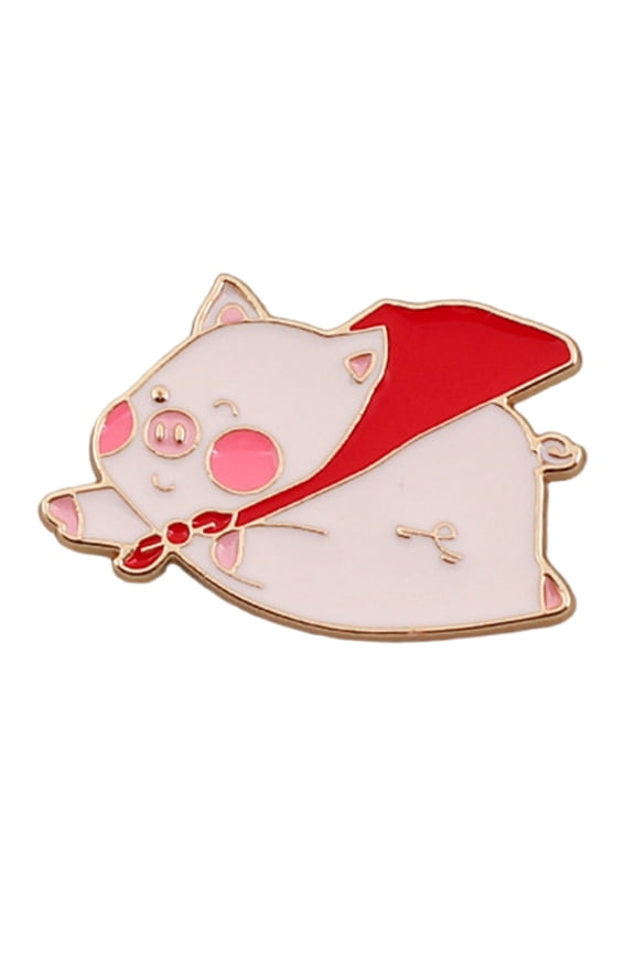 Animal Pin Alloy Brooch Multifuntional Clothing Accessory Cartoon Flying Pig Pin