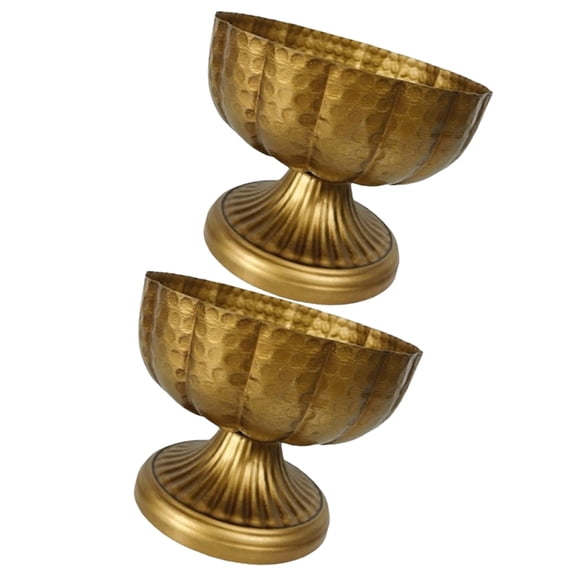 CIYISON Antique Styles Vases for Table Decoration Elegant Centerpieces Bowls Set of 2