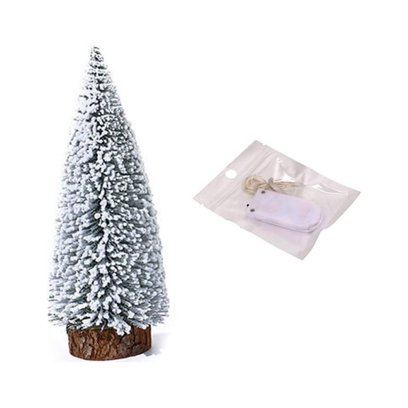 CIYISON Artificial Christmas Tree with LED Lights Pine Needle Tree Christmas Decorations Desktop Ornament for Home Holiday Gift