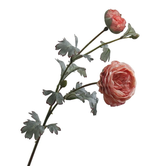 CIYISON Artificial Peony Flower Simulation Silk Flower Fake Floral Bouquet 2 for Head for Home Wedding Party Decoration Arrange