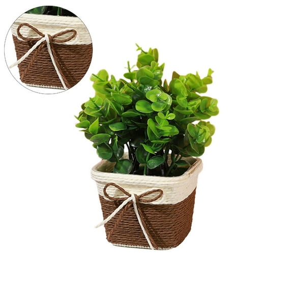 CIYISON Artificial Plant Decoration Faux Flower Arrangement in Basket Beautiful Room Decor