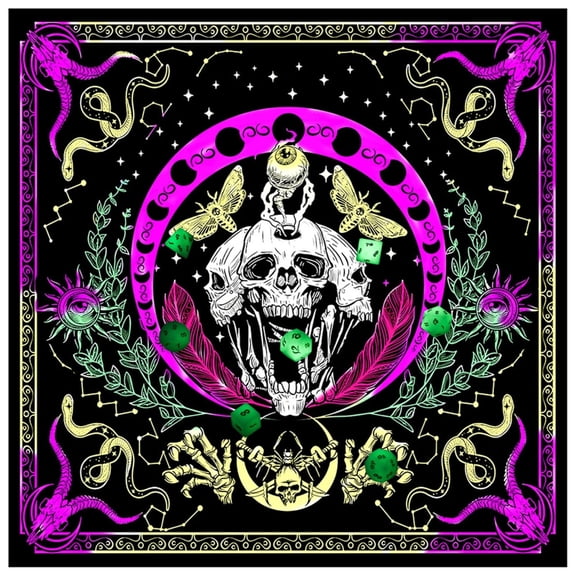 CIYISON Astrology Tarots Table Altar Cloth Metaphysical Board Game Mat Pendulum Divinations Altar Tablecloth Board Game Card Pad