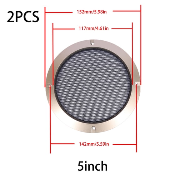 CIYISON Auto Speaker for Protection Cover 2/3/4/5/6.5/8/10 in Loudspeaker Protective Mesh Cover Car Audio Decorative Circle Gril