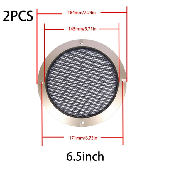 CIYISON Auto Speaker for Protection Cover 2/3/4/5/6.5/8/10 in Loudspeaker Protective Mesh Cover Car Audio Decorative Circle Gril