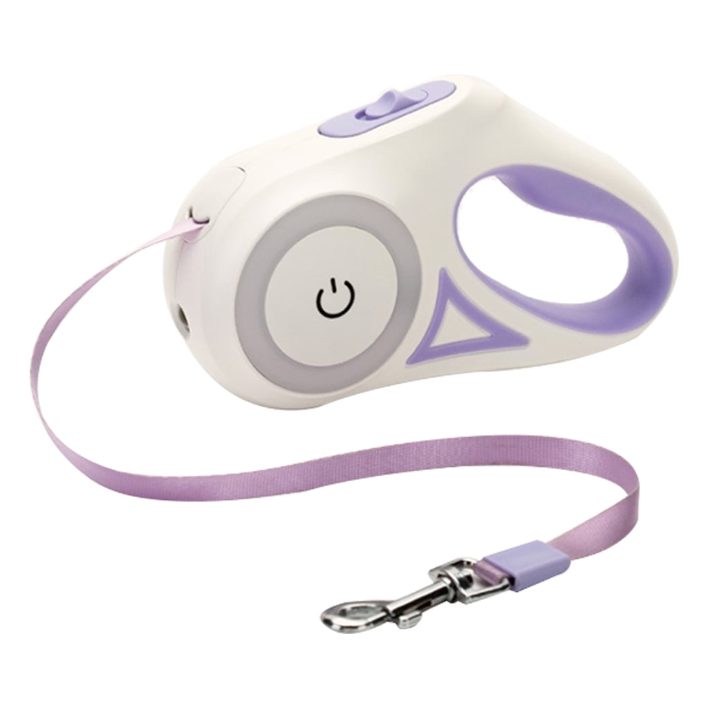 CIYISON Automatic Retractable Dog Leash Pet Collar Durable Rope with LED Night Light